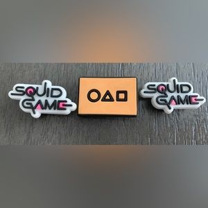 NEW Squid Games Croc Charms - Set of 3
